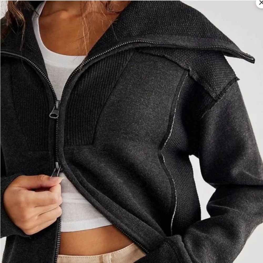 Free People Double Check Cardigan
